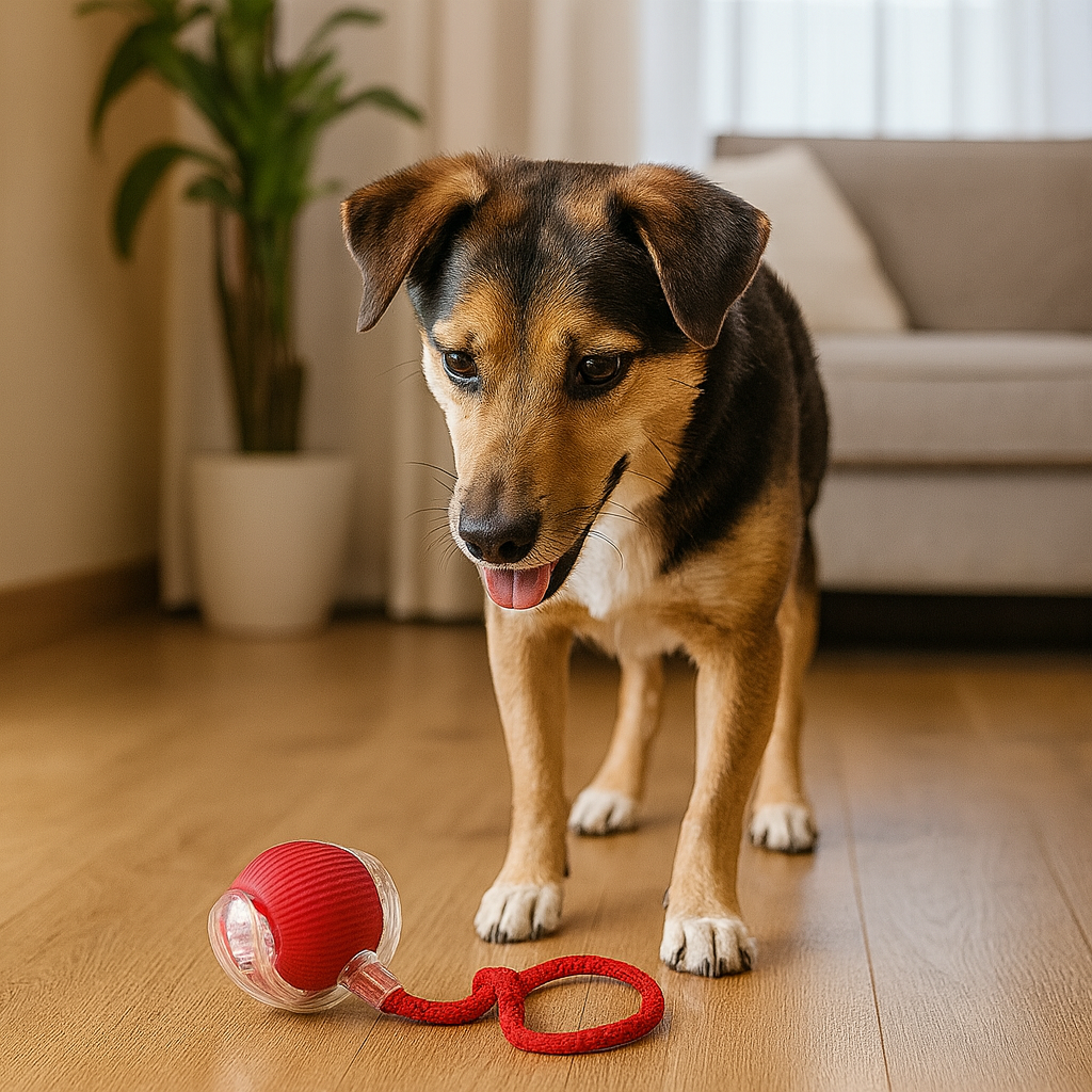 Interaktiver Hundespielball mit Beweglichem Schwanz