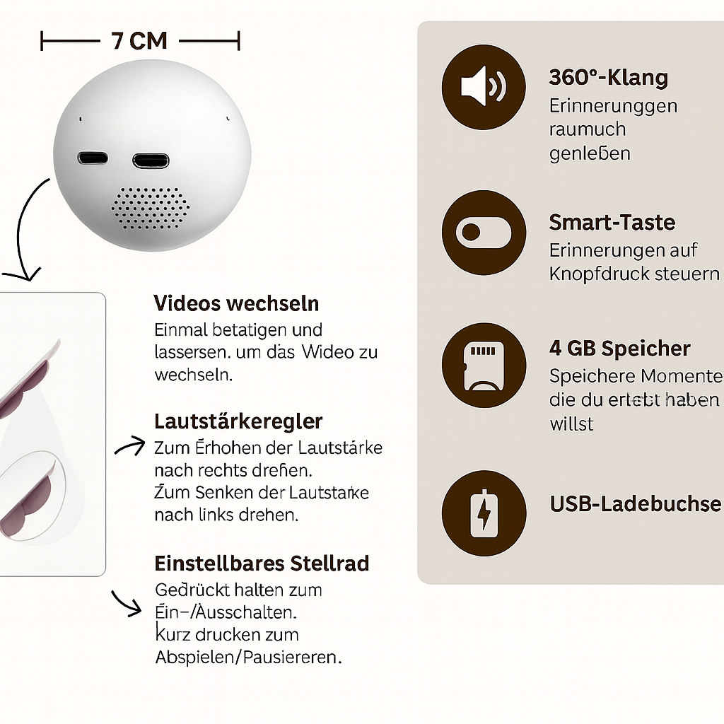 WeihnachtsPfoten – Deine Fotos & Videos in deiner Weihnachtskugel